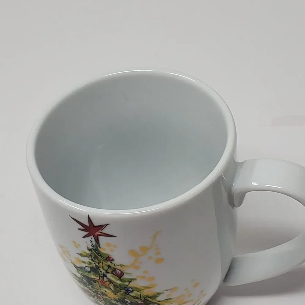 Pottery Barn Christmas Tree Coffee Tea Mug Replacement 16 Oz Holiday Drink ware